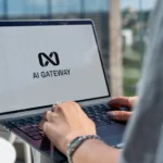 Marketer using ChatGPT on a laptop to plan a digital marketing campaign